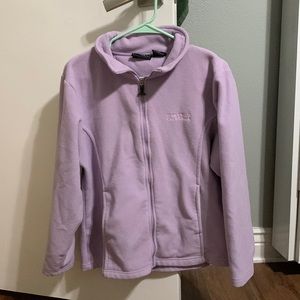 Light Purple Fleece Zip-Up Jacket